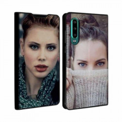 Etui rabattable personnalisé recto verso pour Huawei P30