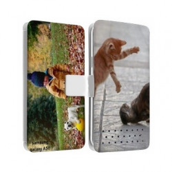 Etui rabattable portefeuille personnalisé pour Samsung Galaxy A50