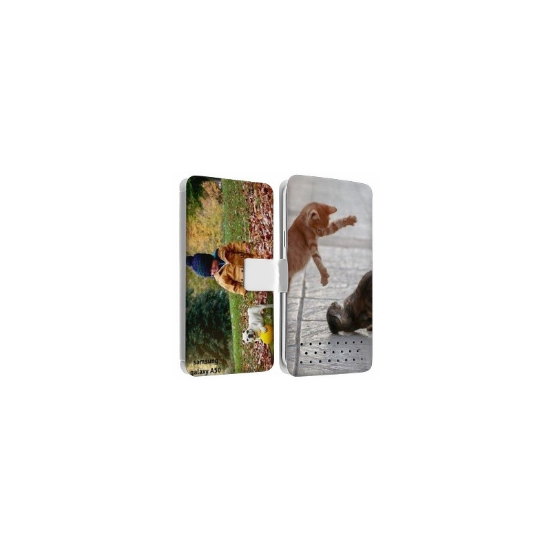 Etui rabattable portefeuille personnalisé pour Samsung Galaxy A50 Etui rabattable portefeuille personnalisé pour Samsung Galaxy A50