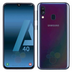 Etui rabattable portefeuille personnalisé pour Samsung Galaxy A40