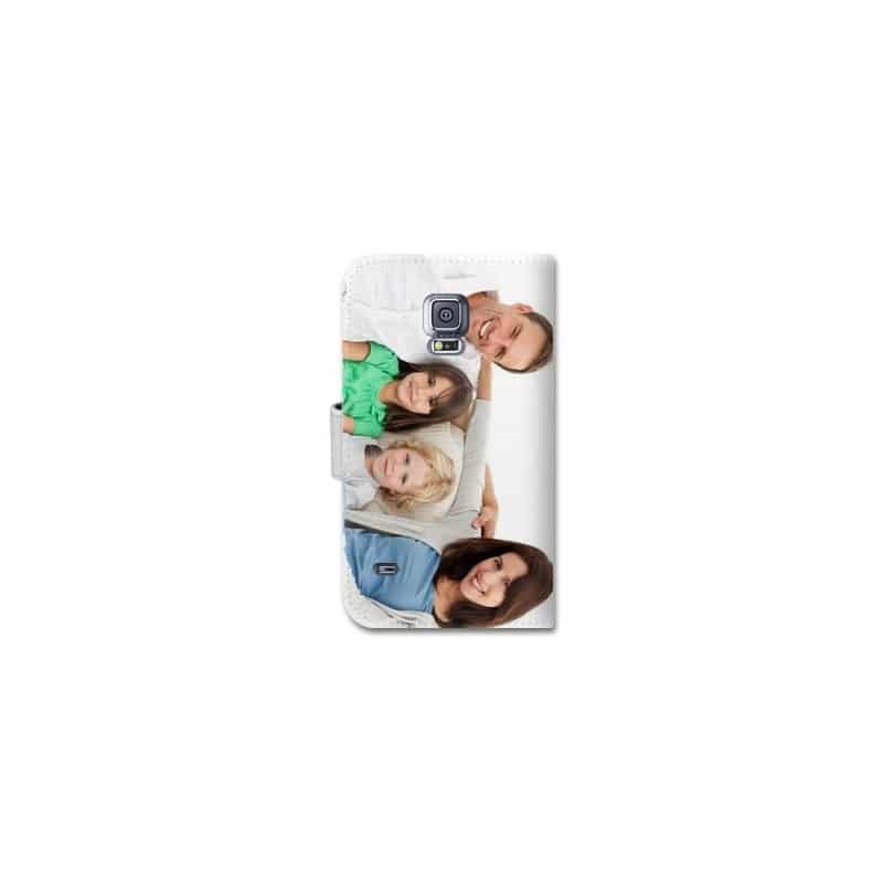 Etui rabattable portefeuille personnalisé pour Samsung Galaxy S5 à l'aide d'une photo Etui rabattable portefeuille personnalisé pour Samsung Galaxy S5 à l'aide d'une photo