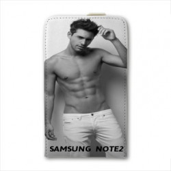 Etui rabattable portefeuille personnalisé pour Samsung Galaxy Note 2 à l'aide d'une photo