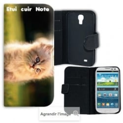 Etui rabattable portefeuille personnalisé pour Samsung Galaxy Note 3 à l'aide d'une photo
