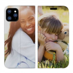 Etui rabattable personnalisé portefeuille RECTO VERSO pour iPhone 11 Pro Max à l'aide d'une photo
