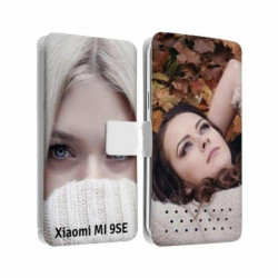 Etui rabattable personnalisé recto verso pour Xiaomi Mi 9SE