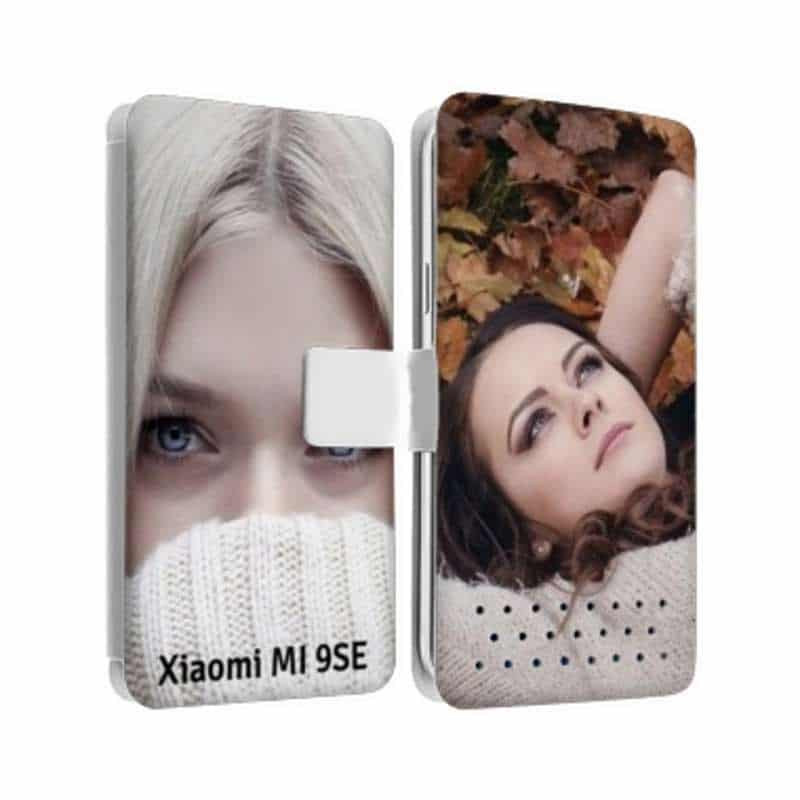 Etui rabattable personnalisé recto verso pour Xiaomi Mi 9SE Etui rabattable personnalisé recto verso pour Xiaomi Mi 9SE