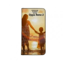 Etui rabattable personnalisé portefeuille pour Oppo Reno 2