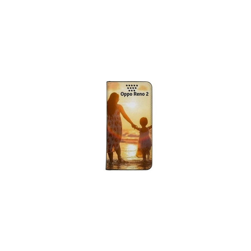 Etui rabattable personnalisé portefeuille pour Oppo Reno 2 Etui rabattable personnalisé portefeuille pour Oppo Reno 2