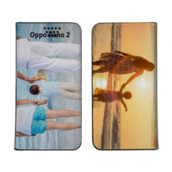 Etui rabattable personnalisé portefeuille RECTO VERSO pour Oppo Reno 2