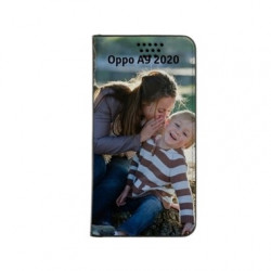 Etui rabattable personnalisé portefeuille pour Oppo A9 2020