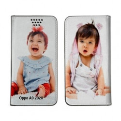 Etui rabattable personnalisé portefeuille RECTO VERSO pour Oppo A9 2020