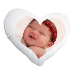 Coussin coeur  personnalisé