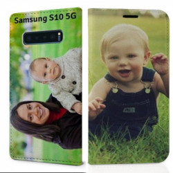 Etui rabattable personnalisé recto verso pour Samsung Galaxy S10 5g