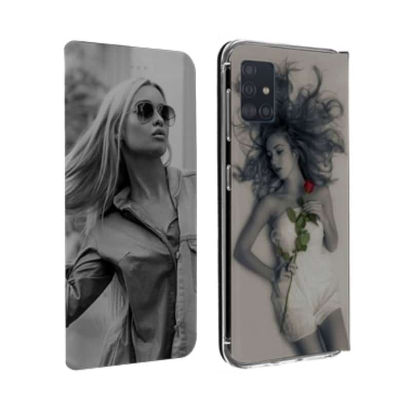 Etui rabattable personnalisé recto verso pour Samsung Galaxy A51 Etui rabattable personnalisé recto verso pour Samsung Galaxy A51