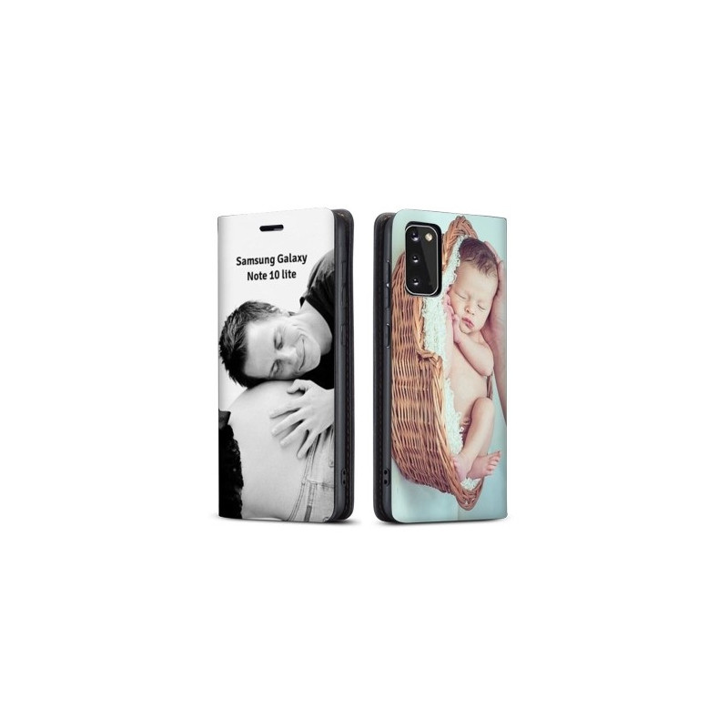Etui rabattable personnalisé recto verso pour Samsung Galaxy Note 10 lite Etui rabattable personnalisé recto verso pour Samsung Galaxy Note 10 lite