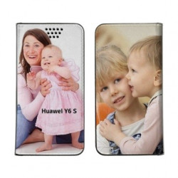 Etui rabattable personnalisé recto verso pour Huawei Y6S