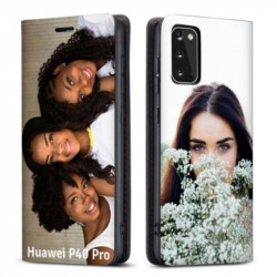 Etui rabattable personnalisé recto verso pour Huawei P40 Pro
