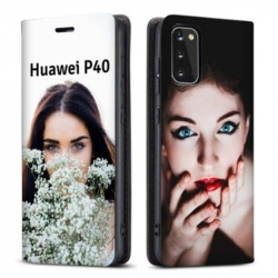 Etui rabattable personnalisé recto verso pour Huawei P40